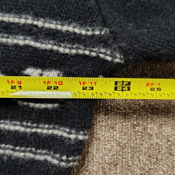 EASTERN MOUNTAIN SPORTS Sweater Men L Black 100% Wool Crewneck Pullover Classic - Picture 5 of 7